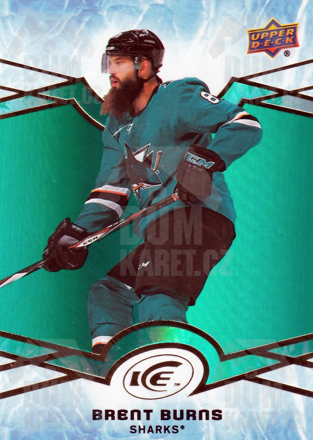 Brent Burns - 2018/19 UD Ice Hockey - Green - #17