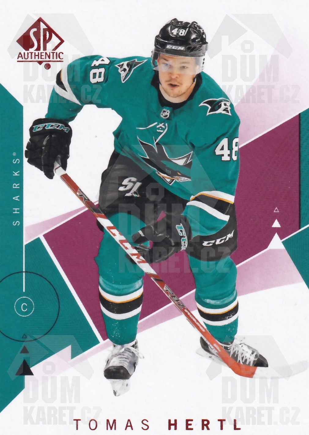 Tomáš Hertl - 2018/19 SP Authentic Hockey - Red - #37