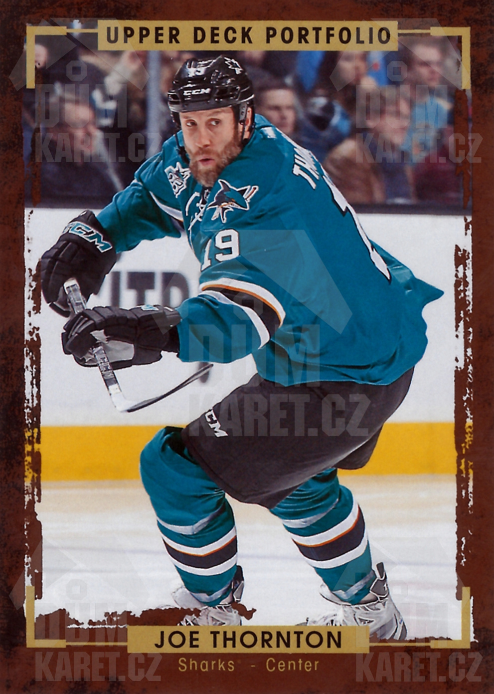 Joe Thornton - 2015/16 UD Portfolio Hockey - #95