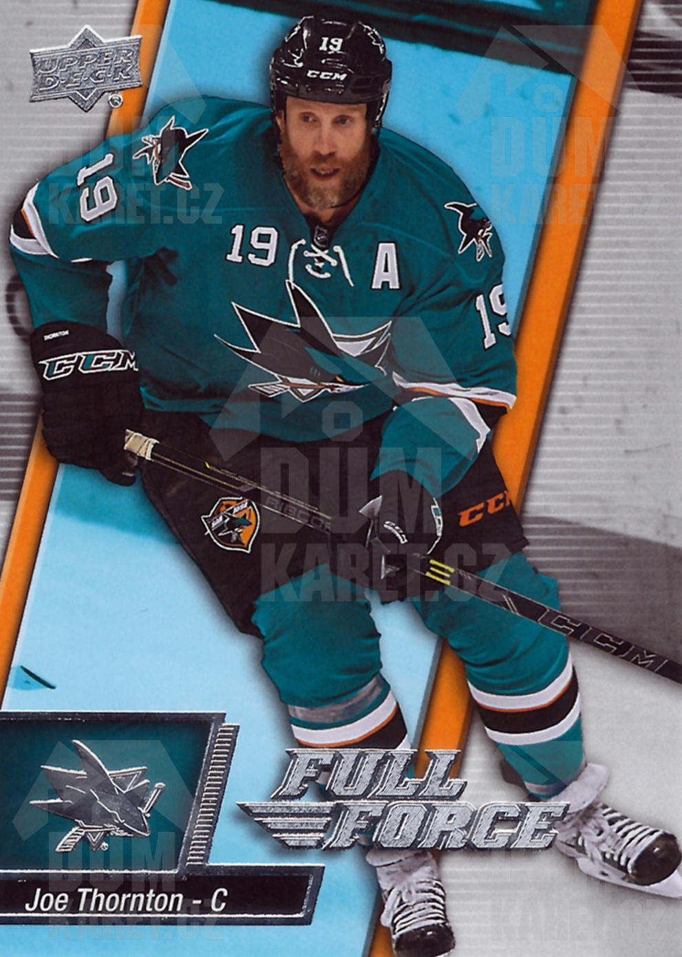 Joe Thornton - 2015/16 UD Full Force Hockey - #82