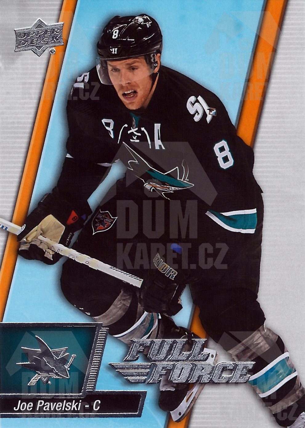 Joe Pavelski - 2015/16 UD Full Force Hockey - #62