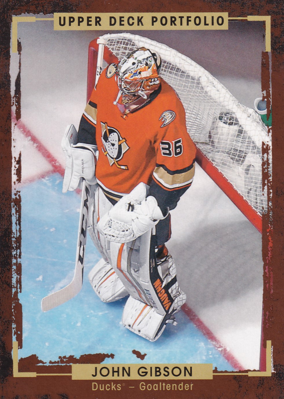 John Gibson - 2015/16 UD Portfolio Hockey - #163