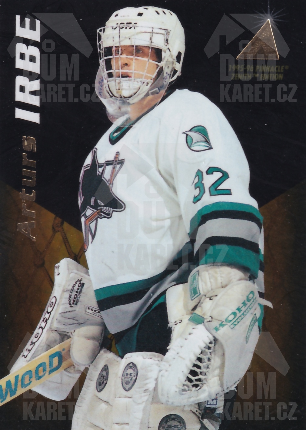 Arturs Irbe - 1995/96 Pinnacle Zenith - #81