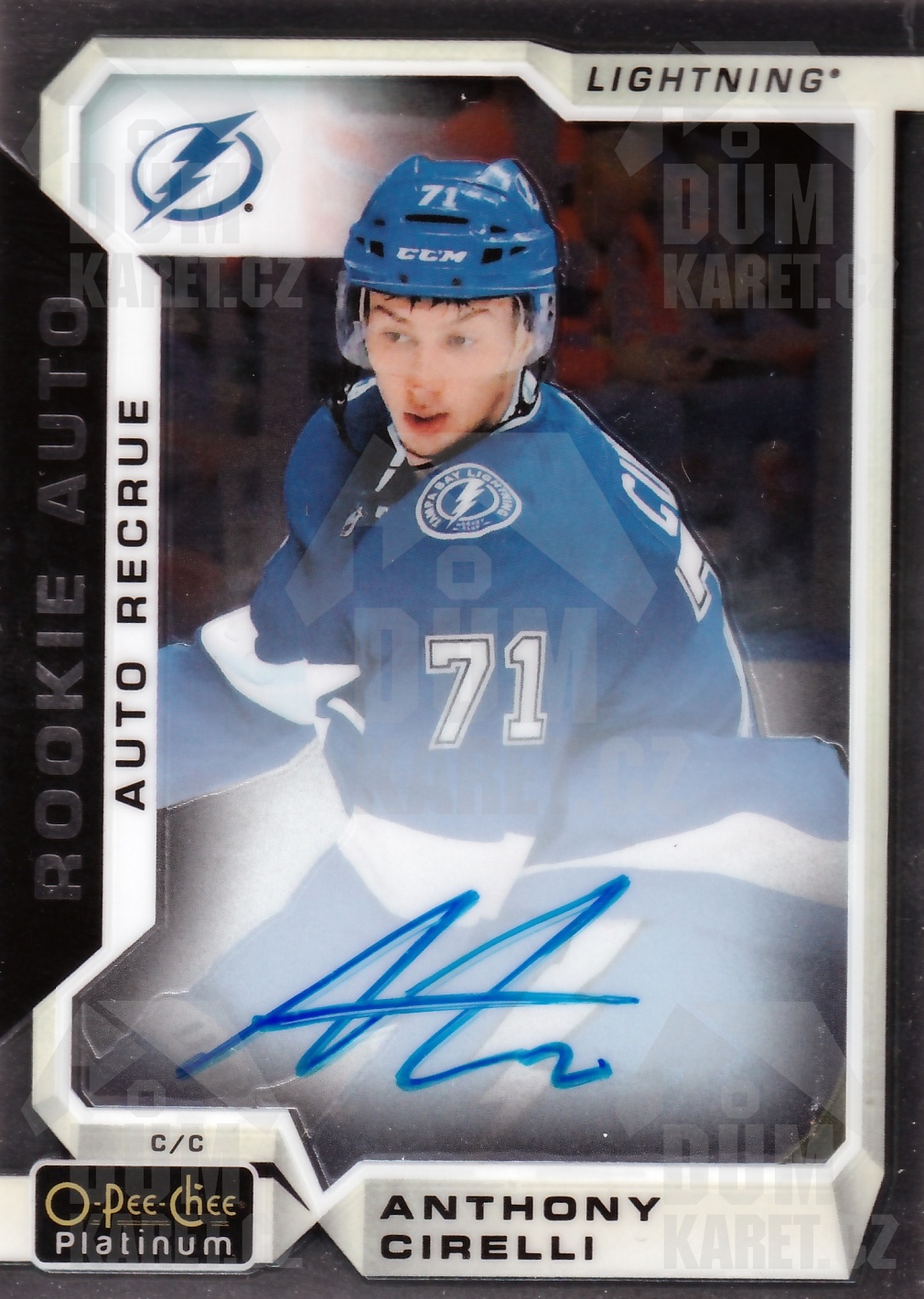 Anthony Cirelli - 2018/19 OPC Platinum Hockey - Rookie Auto - #R-AC