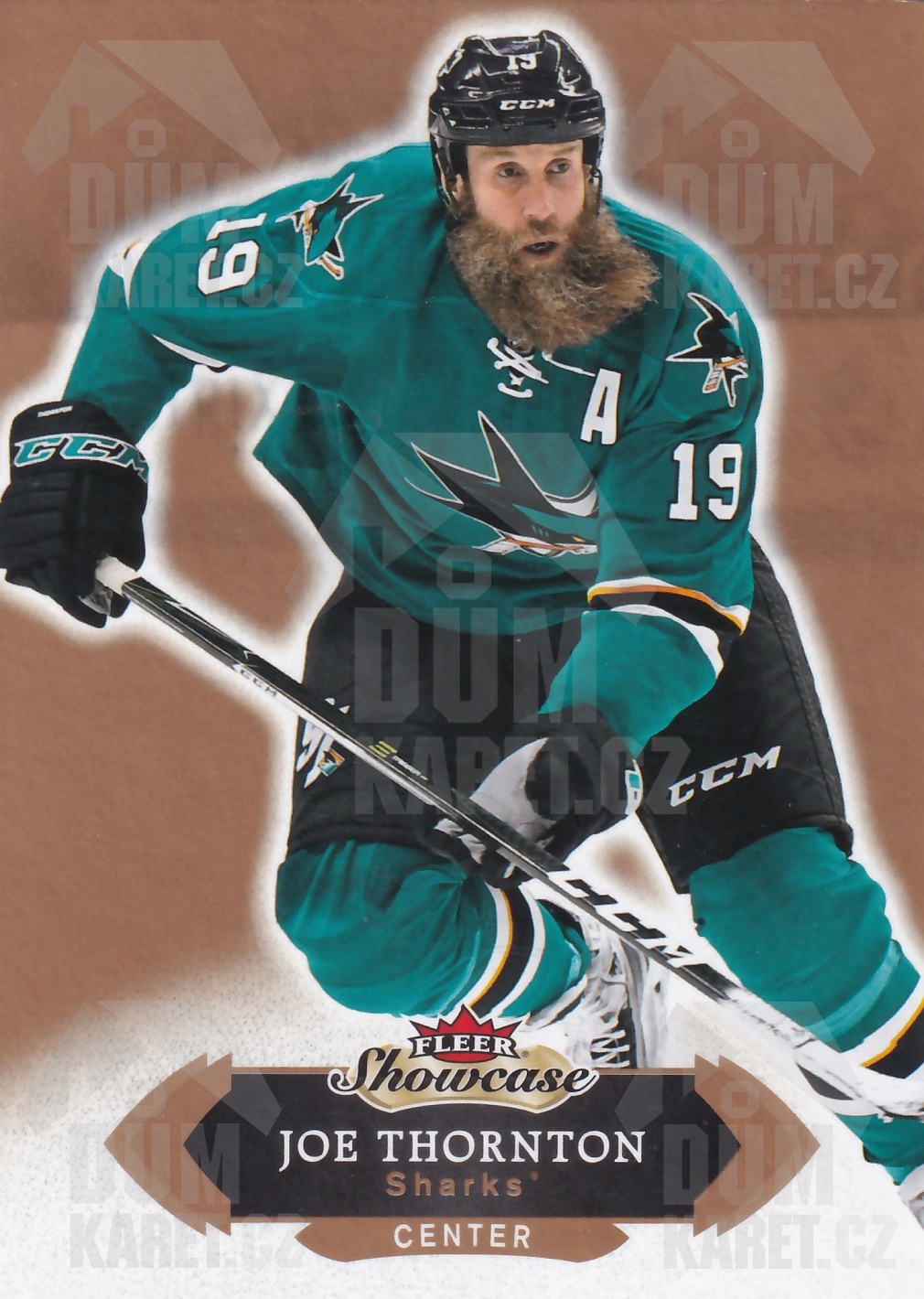 Joe Thornton - 2016/17 Fleer Showcase Hockey - #16