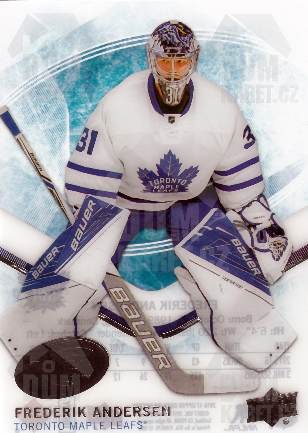 Frederik Andersen - 2016/17 UD Ice Hockey - #49