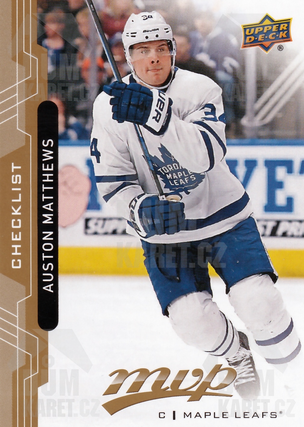 Auston Matthews - 2018/19 MVP Hockey - Checklist - #100