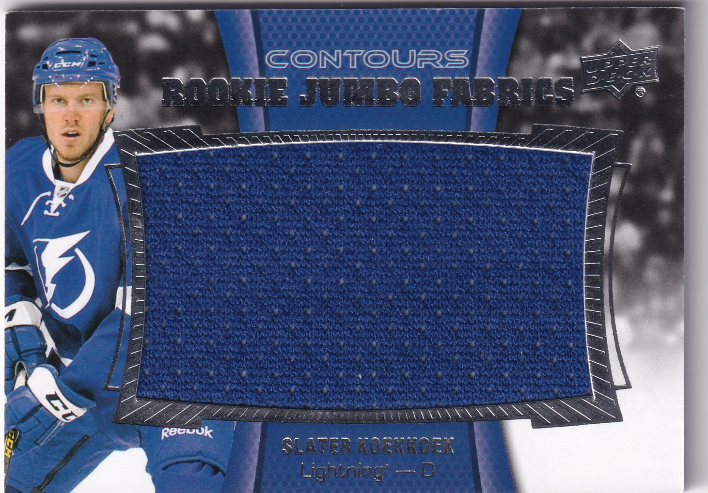 Slater Koekkoek - 2015/16 UD Contours Hockey - RC Jumbo Fabrics - #RJJ-SK
