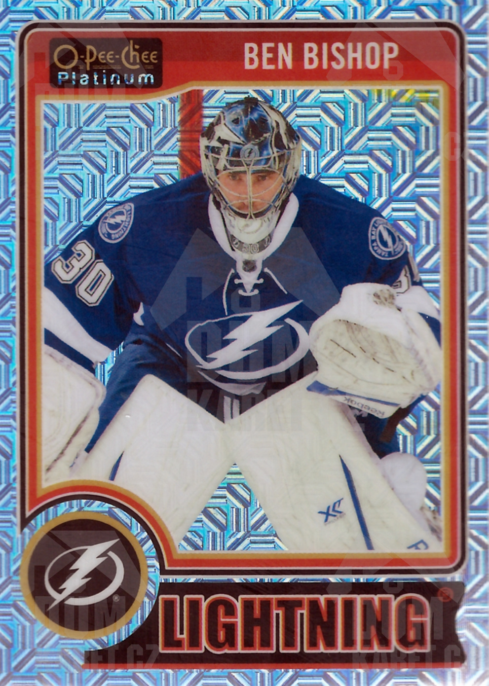 Ben Bishop - 2014/15 OPC Platinum Hockey - Ice Blue Traxx - #93