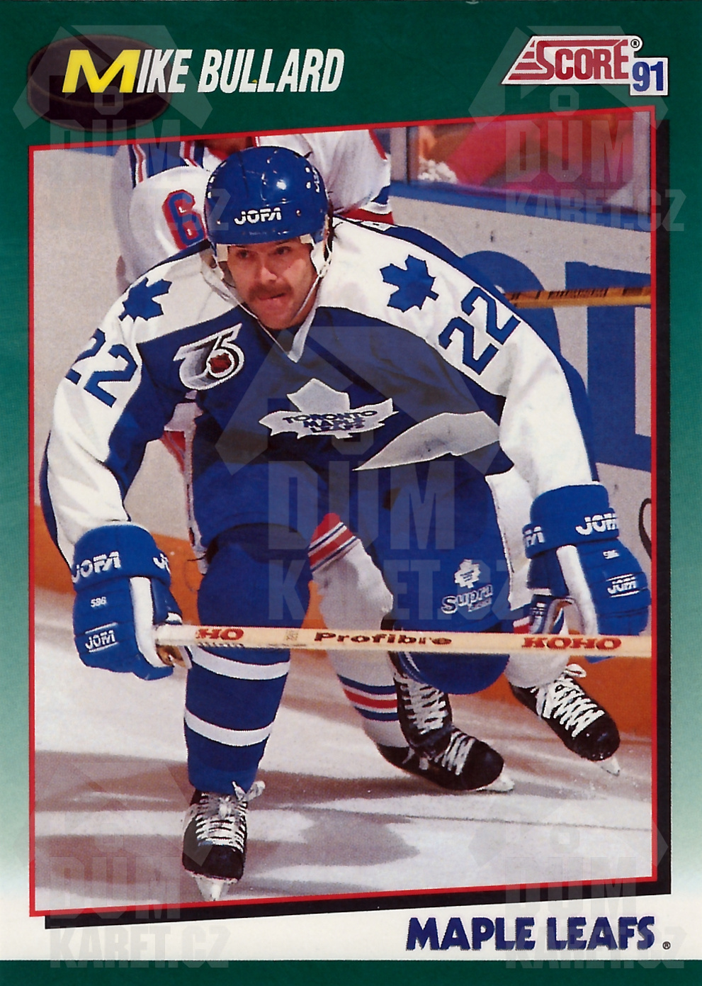 Mike Bullard - 1991/92 Score Hockey - Green - #40T