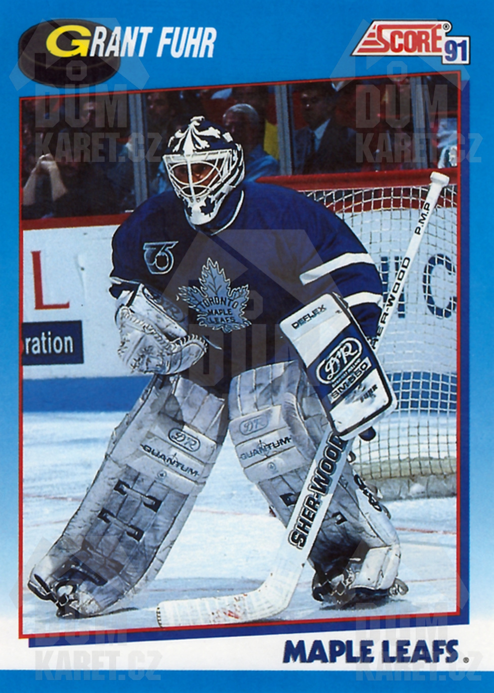 Grant Fuhr - 1991/92 Score Hockey - Blue - #608