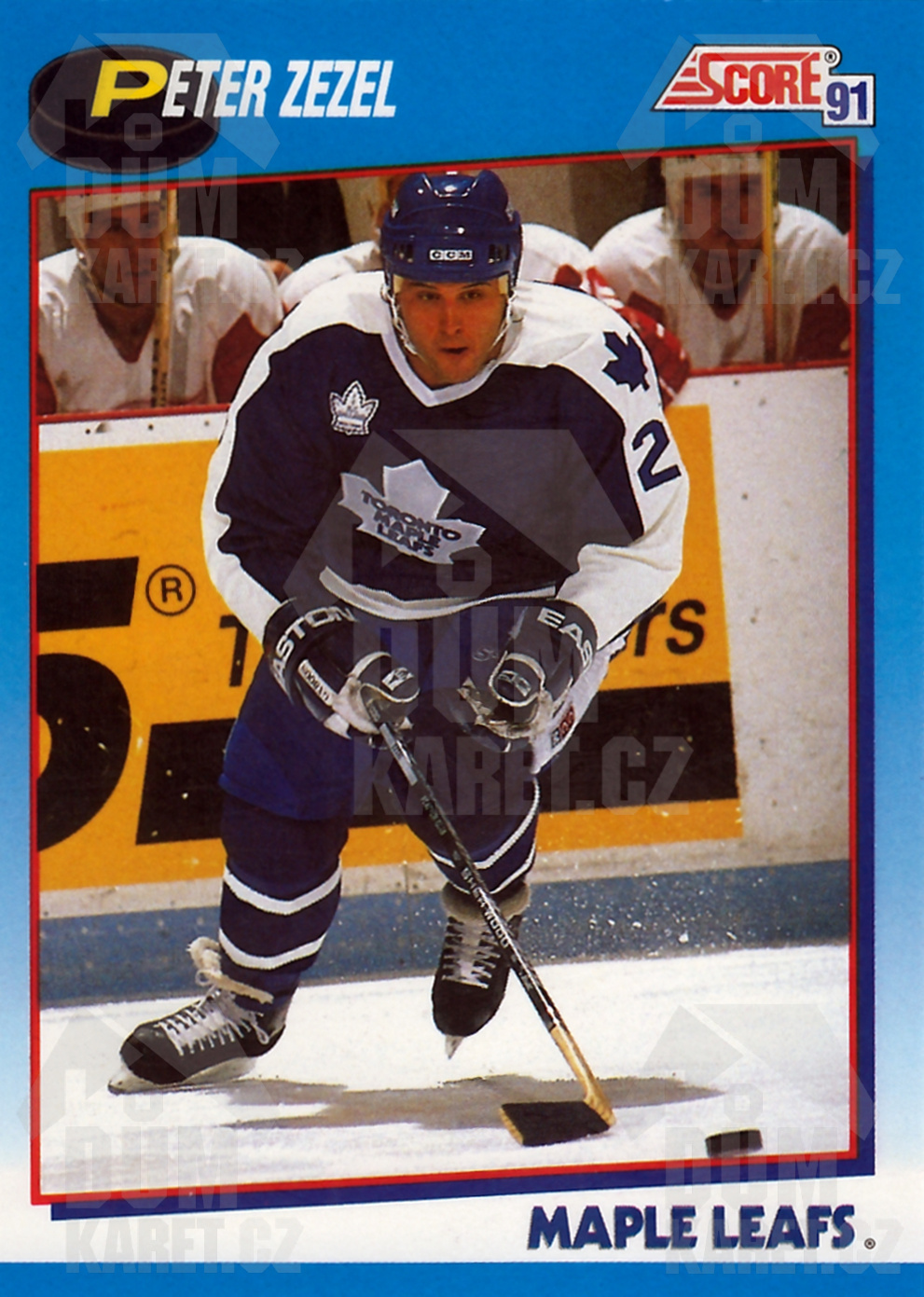 Peter Zezel - 1991/92 Score Hockey - Blue - #489