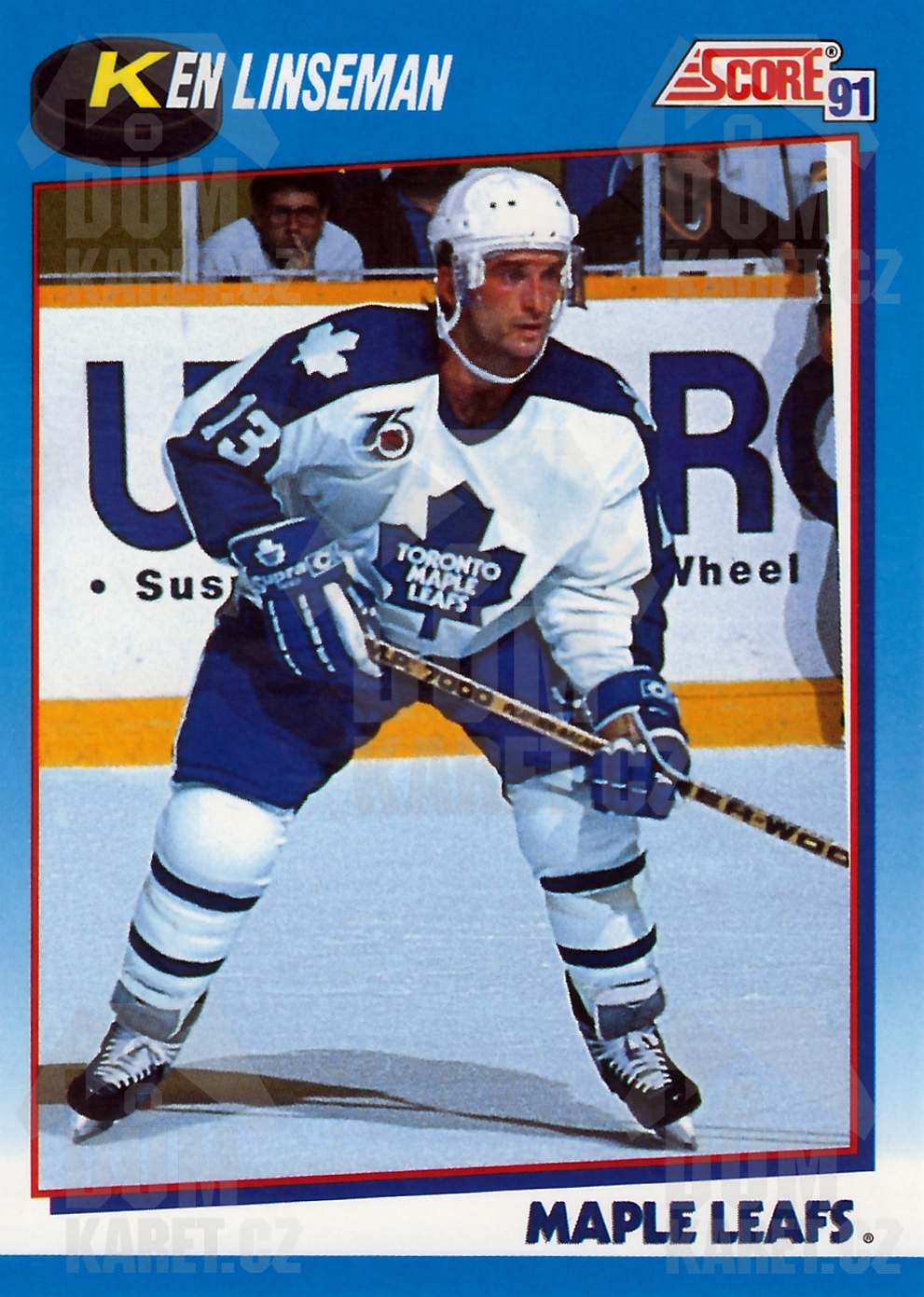 Ken Linseman - 1991/92 Score Hockey - Blue - #622
