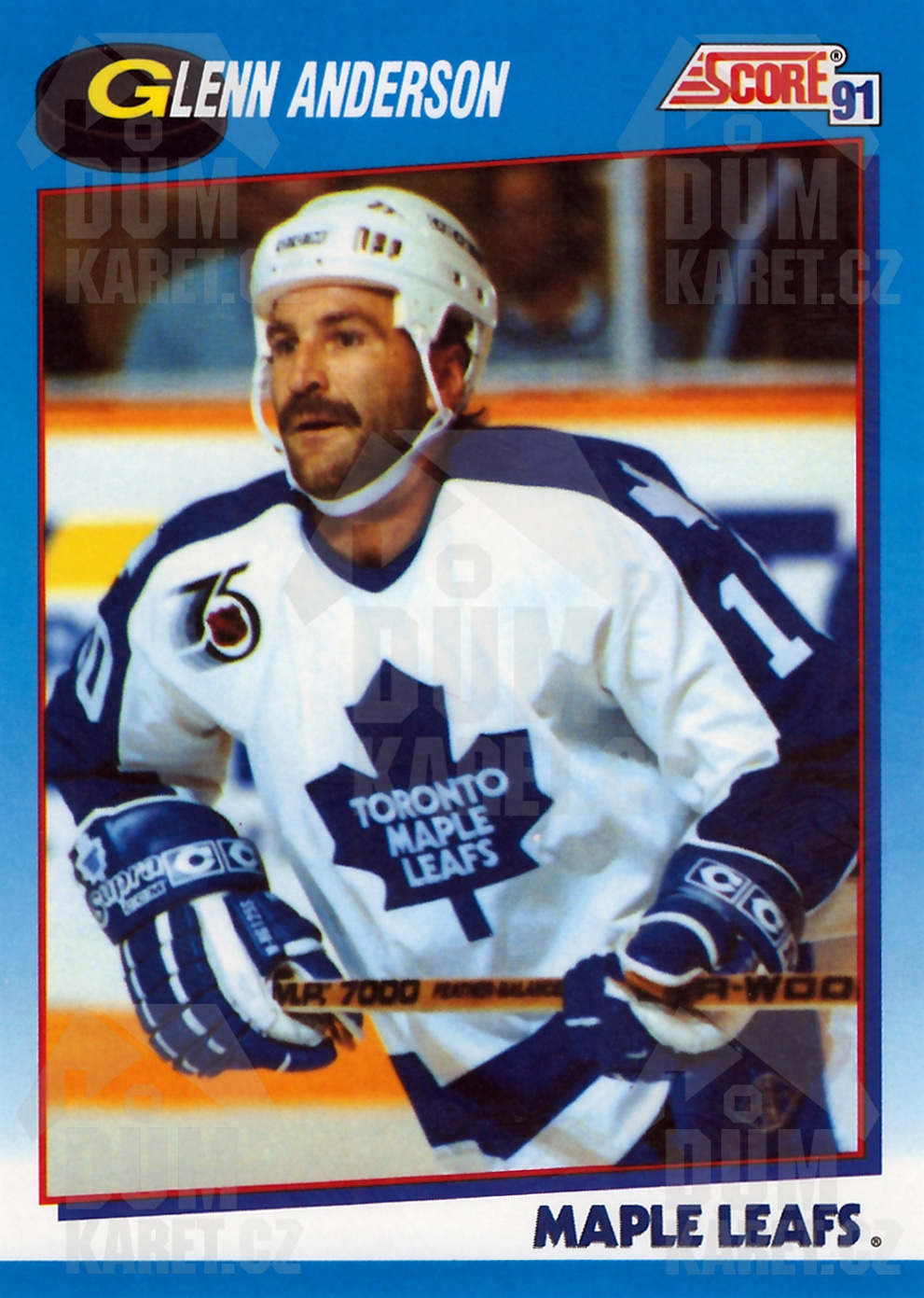 Glenn Anderson - 1991/92 Score Hockey - Blue - #611