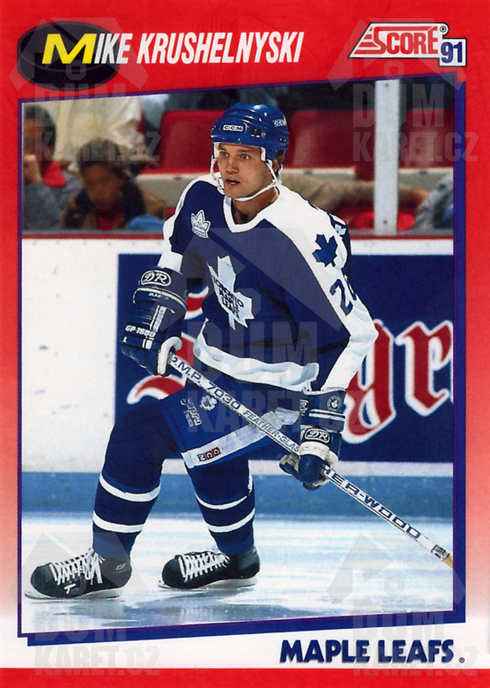 Mike Krushelnyski - 1991/92 Score Hockey - Red - #33