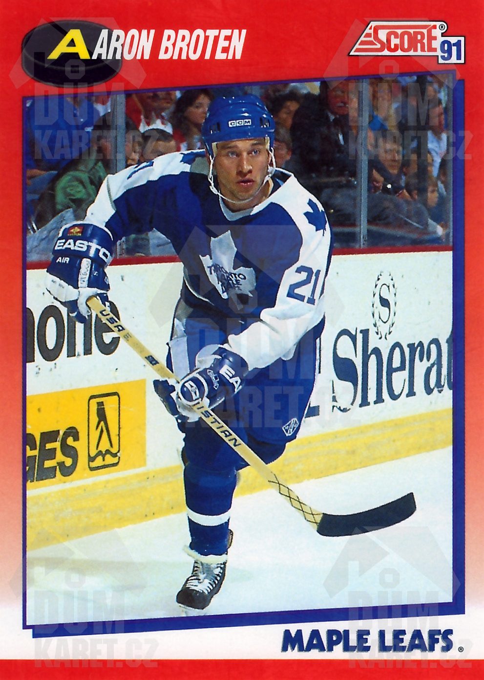 Aaron Broten - 1991/92 Score Hockey - Red - #250