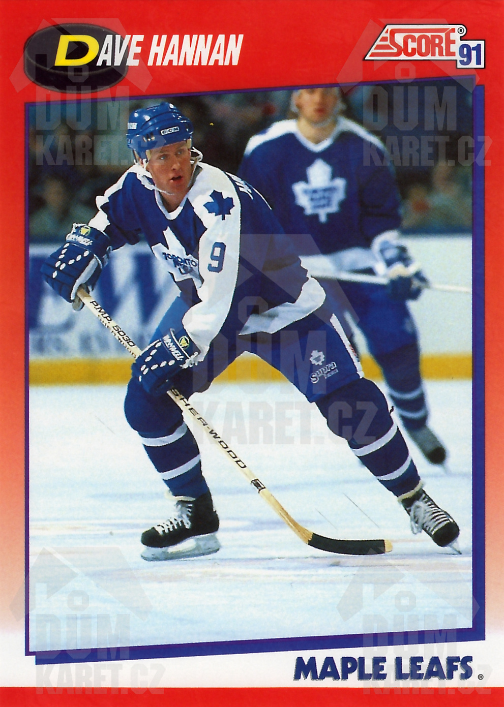 Dave Hannan - 1991/92 Score Hockey - Red - #241