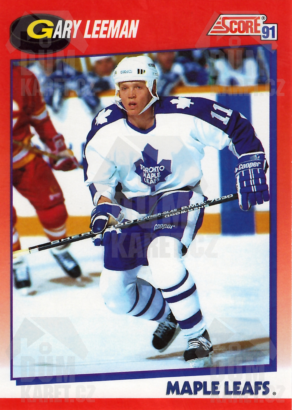Gary Leeman - 1991/92 Score Hockey - Red - #77