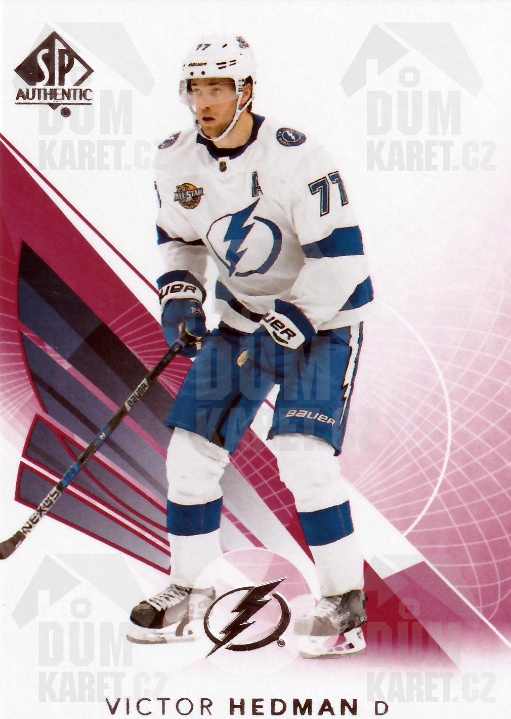 Victor Hedman - 2017/18 SP Authentic Hockey - Red - #7