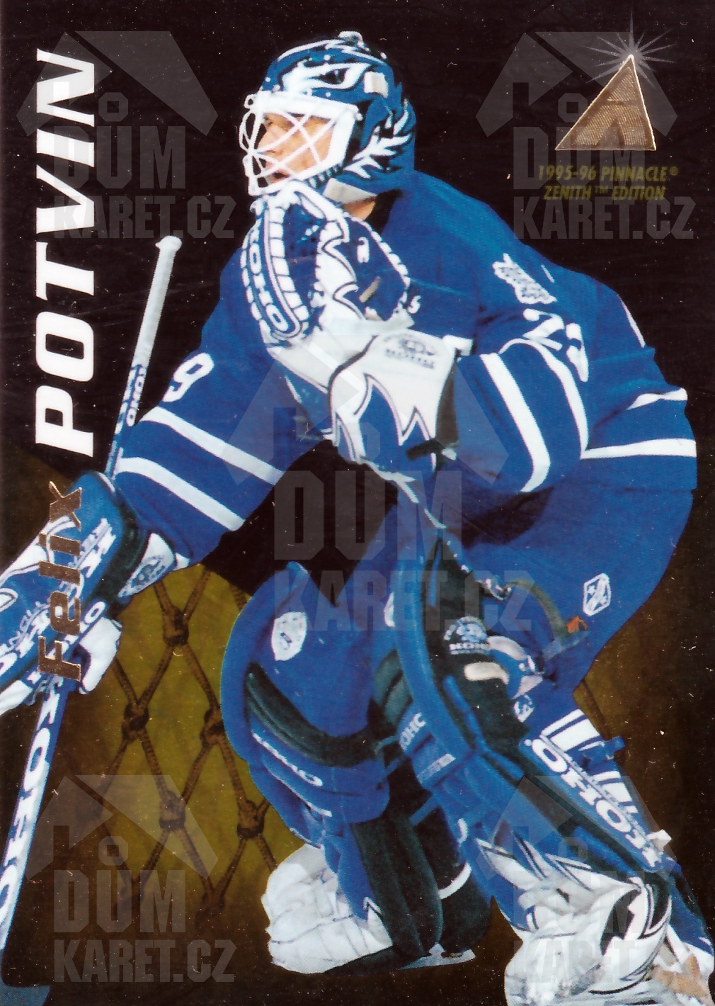 Felix Potvin - 1995/96 Pinnacle Zenith - #76