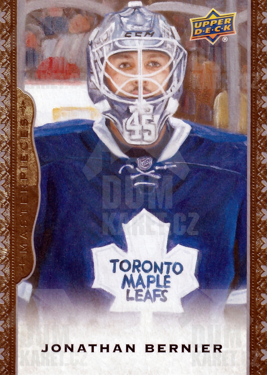 Jonathan Bernier - 2014/15 UD Masterpieces Hockey - #58