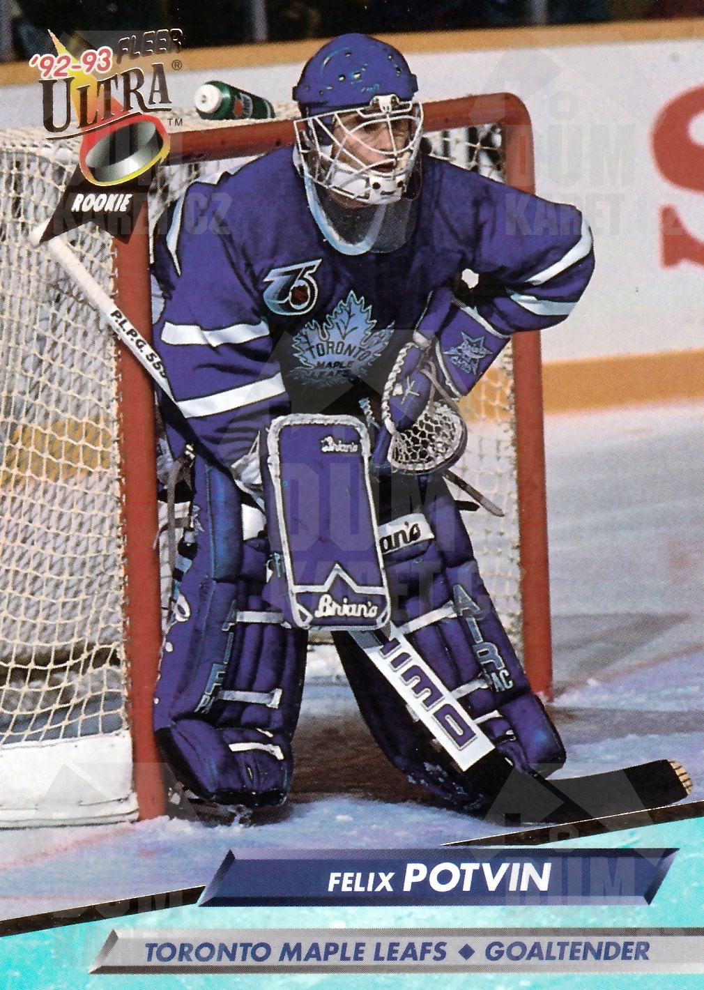 Felix Potvin - 1992/93 Fleer Ultra Hockey - #213