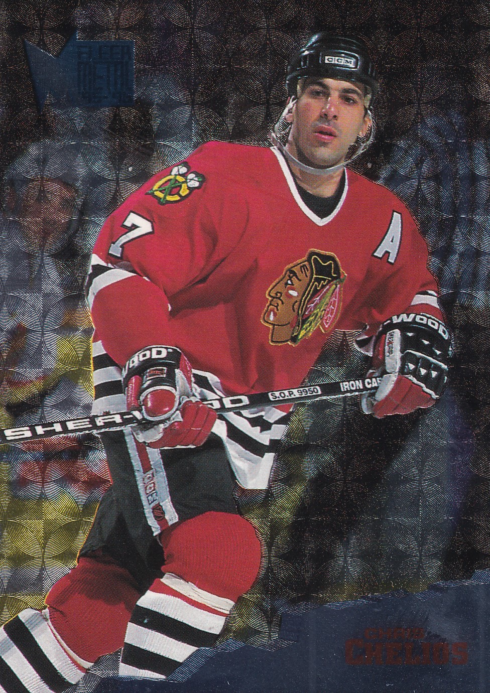 Chris Chelios - 1995/96 Fleer Metal - #24
