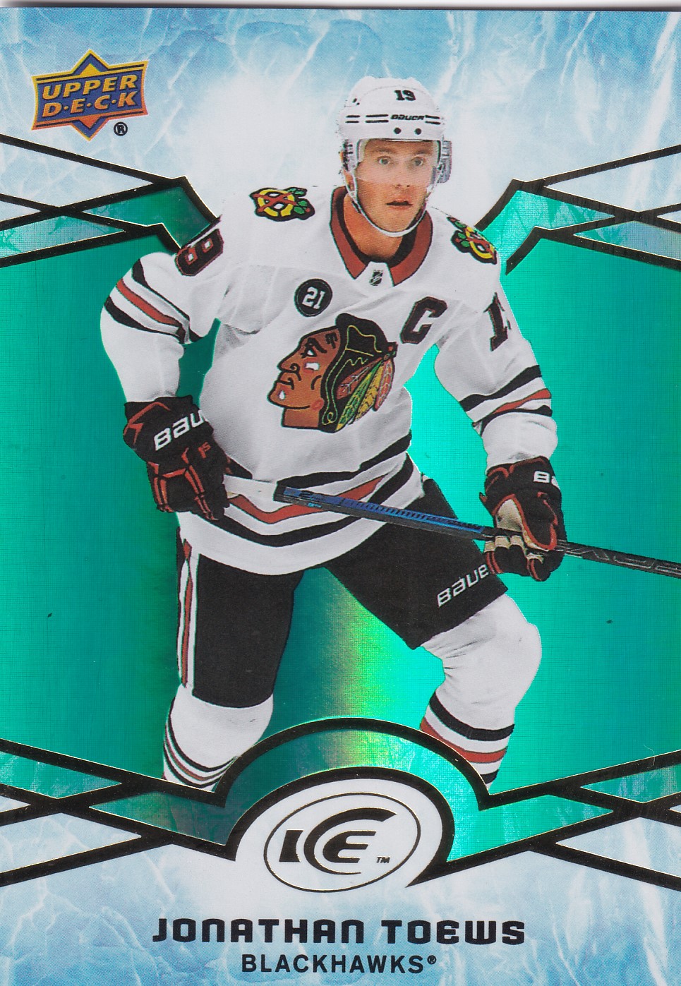 Jonathan Toews - 2018/19 UD Ice Hockey - Green - #36