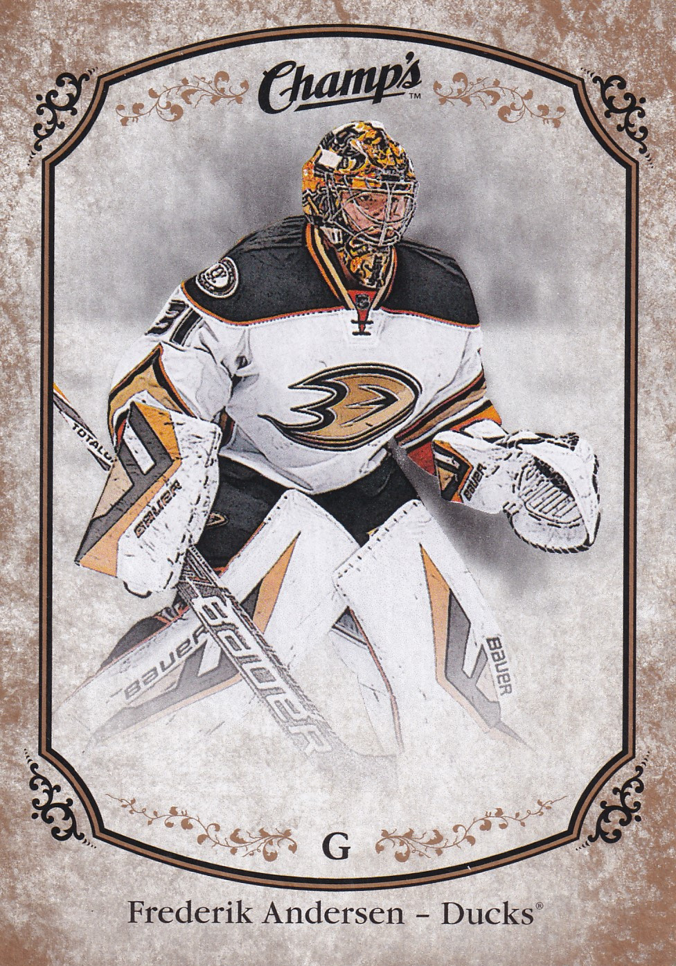Frederik Andersen - 2015/16 UD Champ's Hockey - Gold - #151