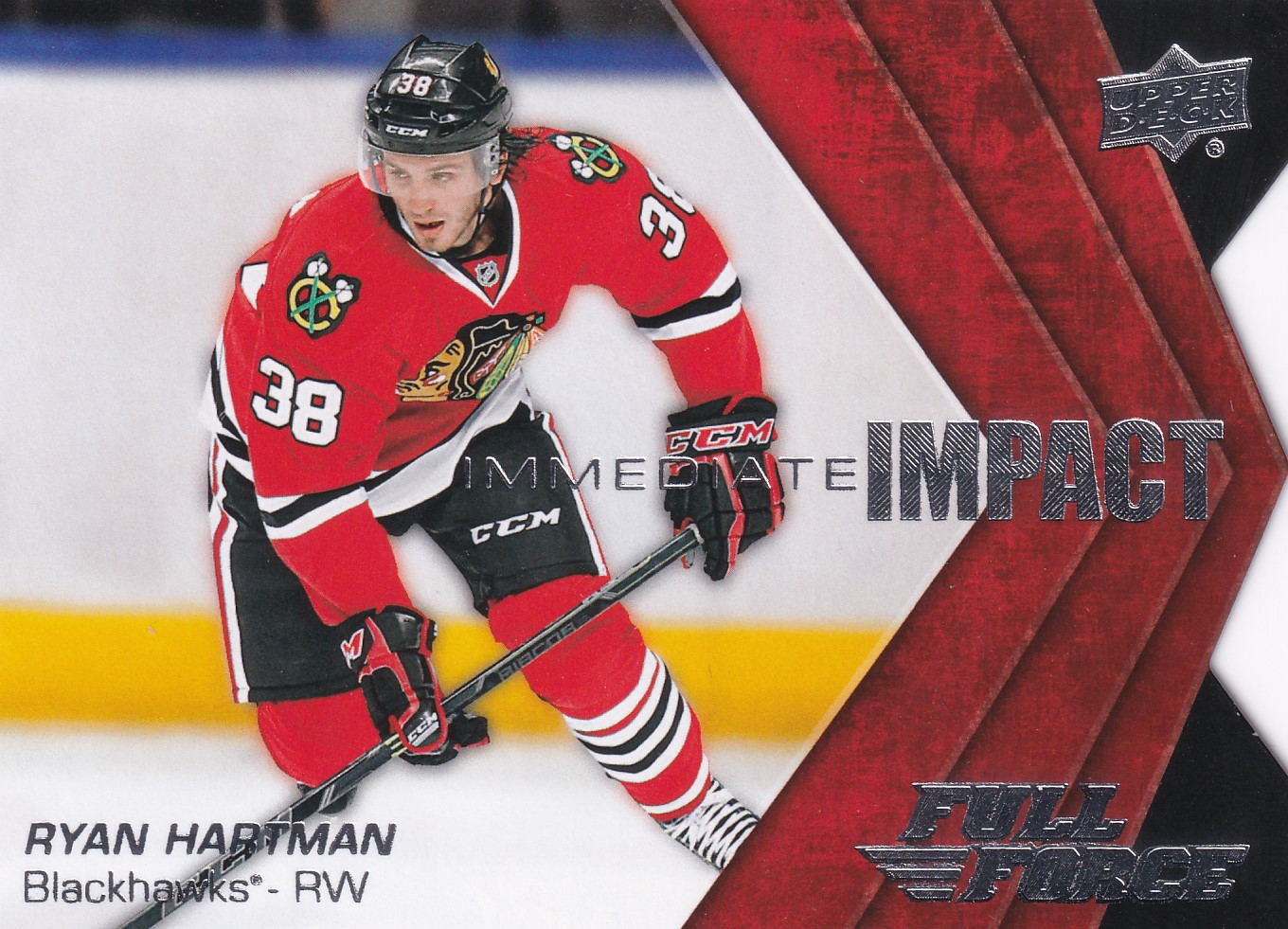Ryan Hartman - 2015/16 UD Full Force Hockey - Immediate Impact - #II-RH