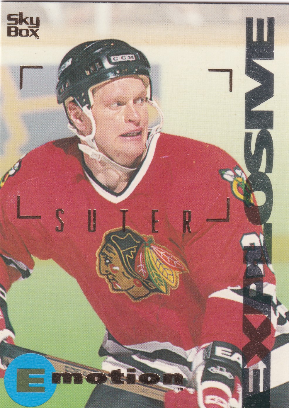 Gary Suter - 1995/96 SkyBox Emotion - #34