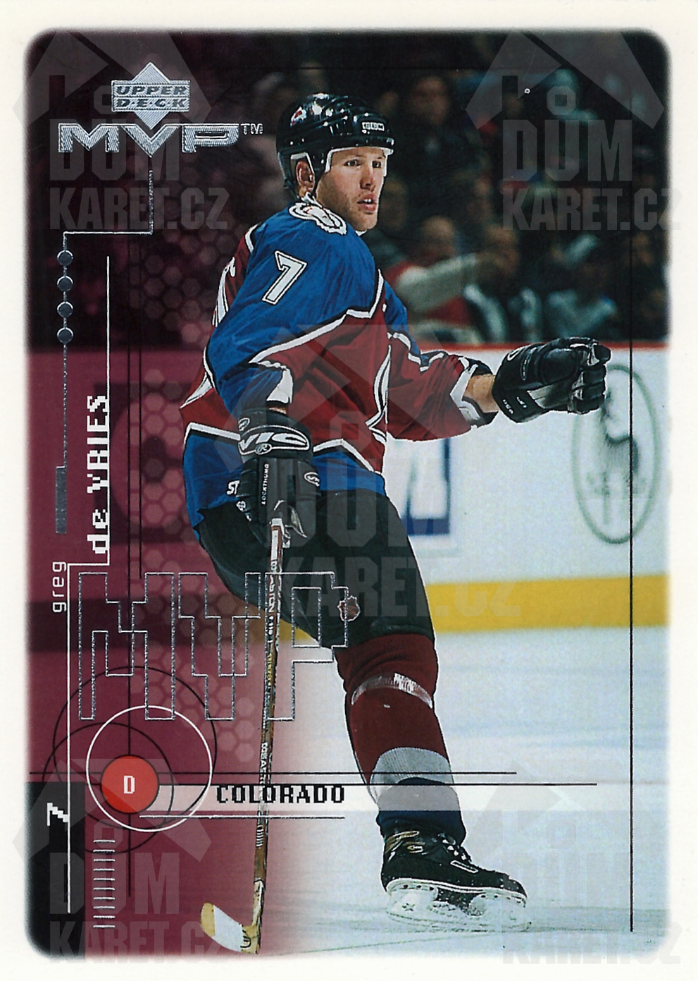 Greg de Vries - 1998/99 MVP Hockey - #56