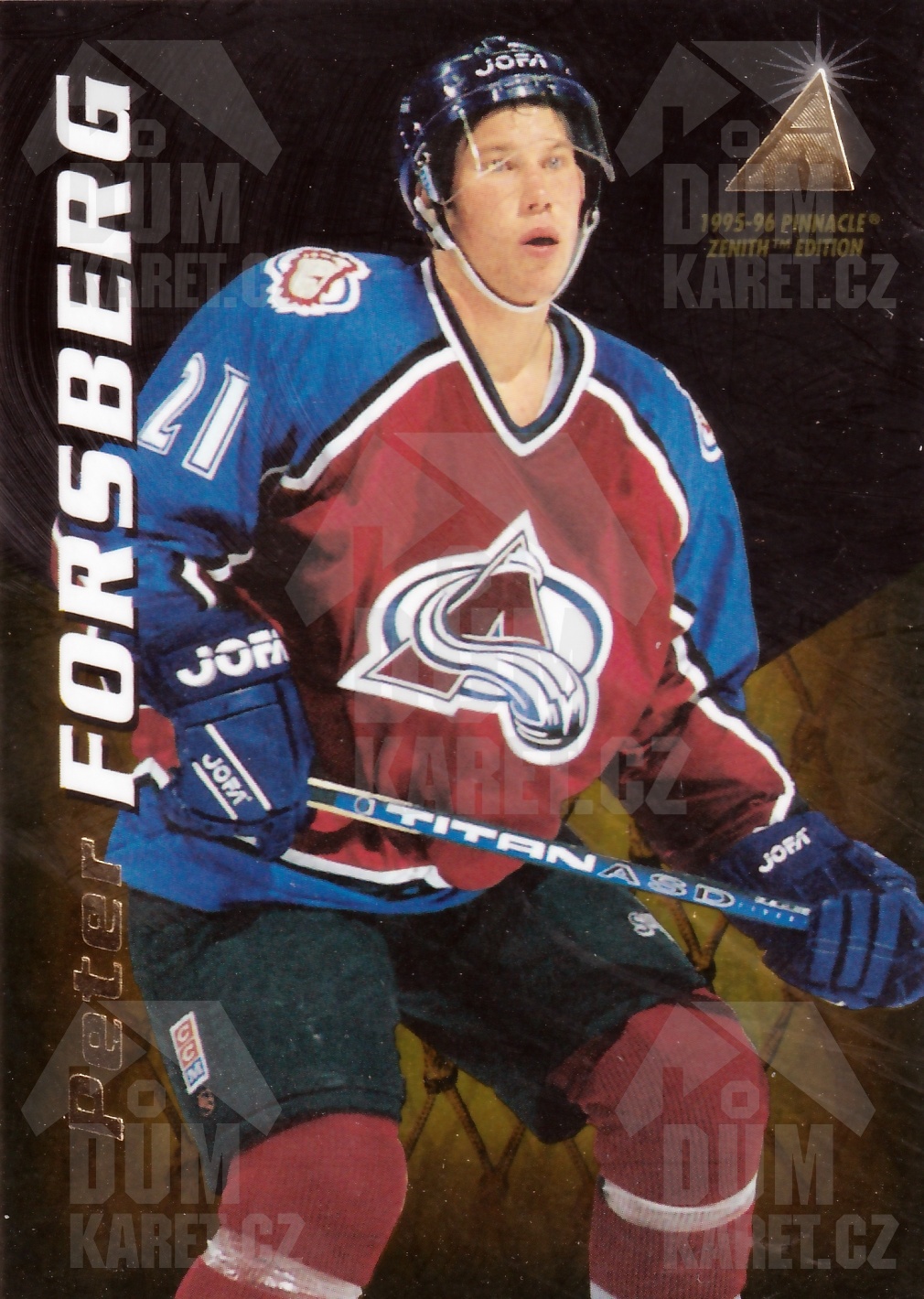 Peter Forsberg - 1995/96 Pinnacle Zenith - #70