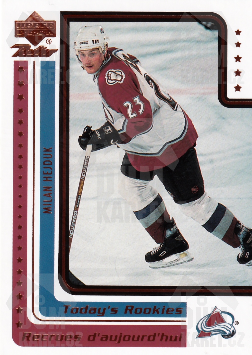 Milan Hejduk - 1999/00 UD Retro Hockey - Today´s Rookies - #MCD19