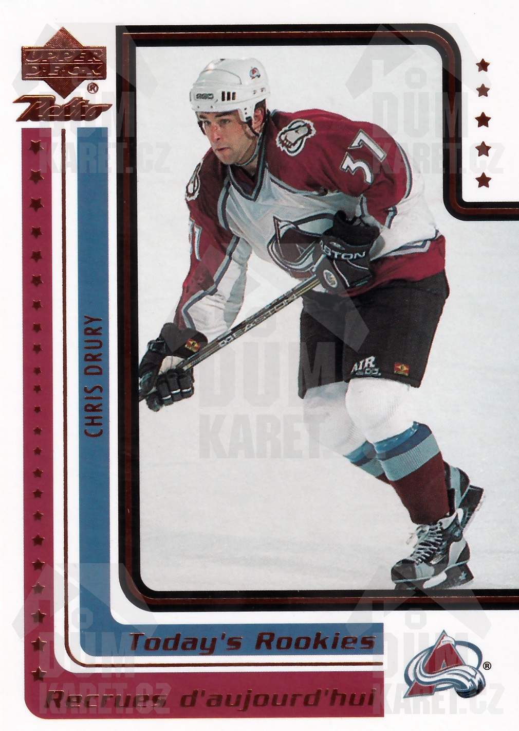 Chris Drury - 1999/00 UD Retro Hockey - Today´s Rookies - #MCD18