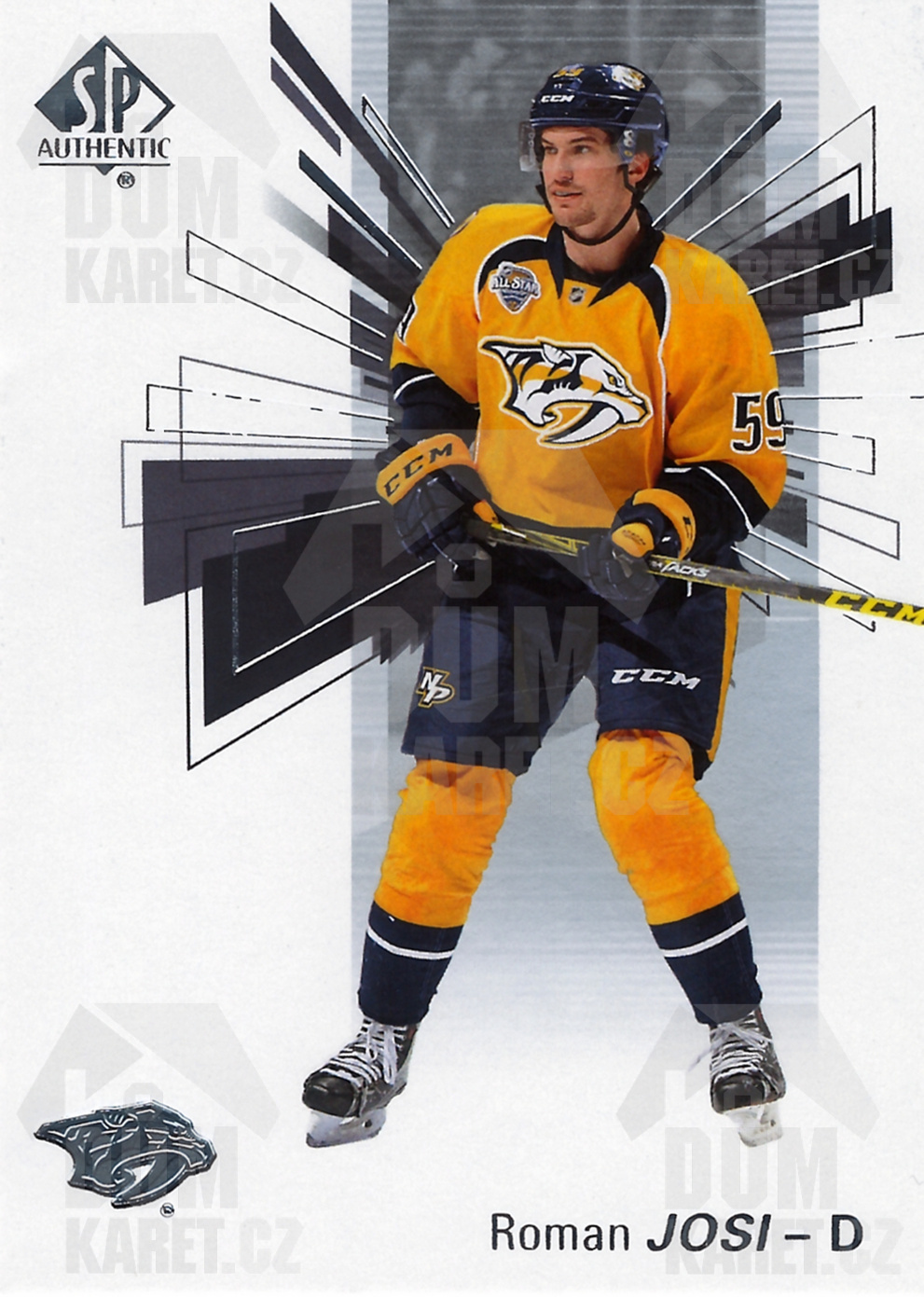 Roman Josi - 2016/17 SP Authentic Hockey - #59