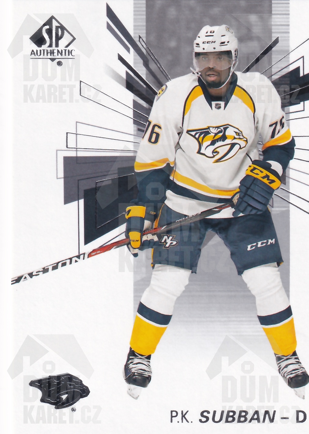 P.K. Subban - 2016/17 SP Authentic Hockey - #34