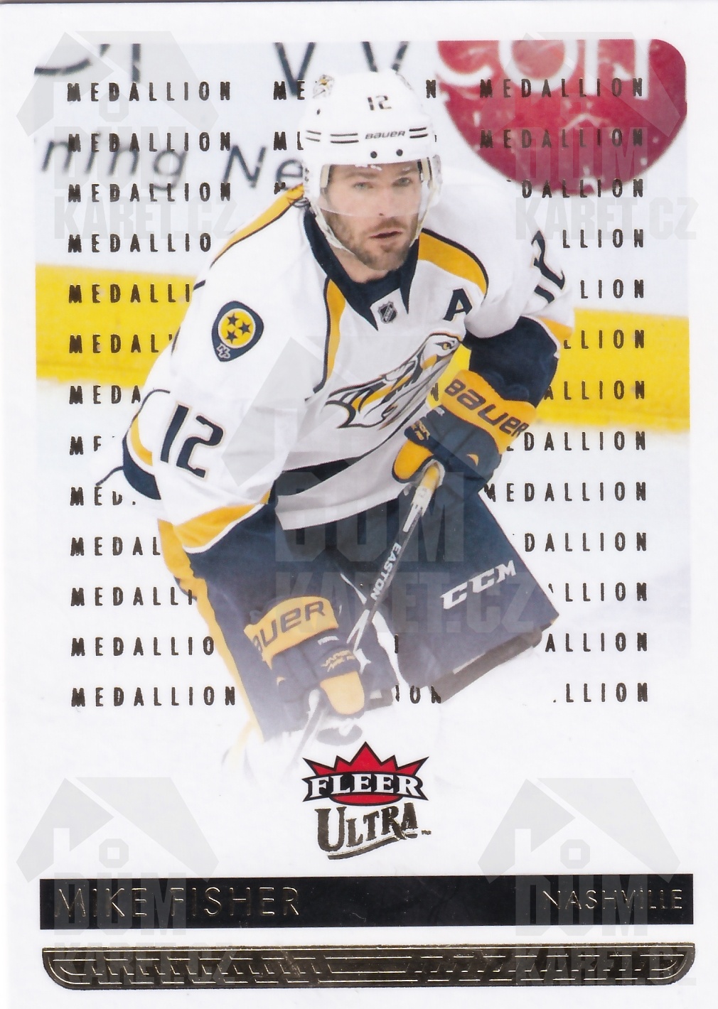 Mike Fisher - 2014/15 Fleer Ultra Hockey - Gold Medallion - #104