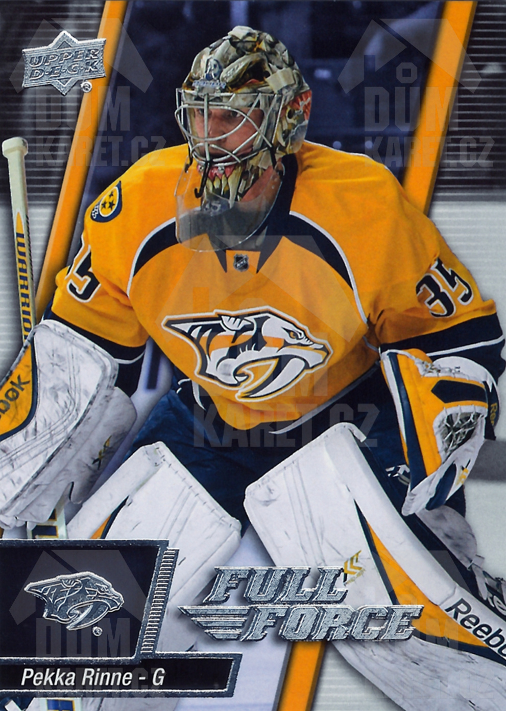 Pekka Rinne - 2015/16 UD Full Force Hockey - #91