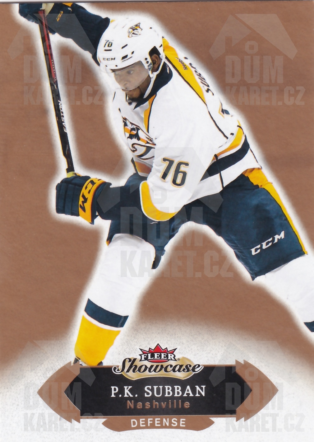 P.K. Subban - 2016/17 Fleer Showcase Hockey - #9