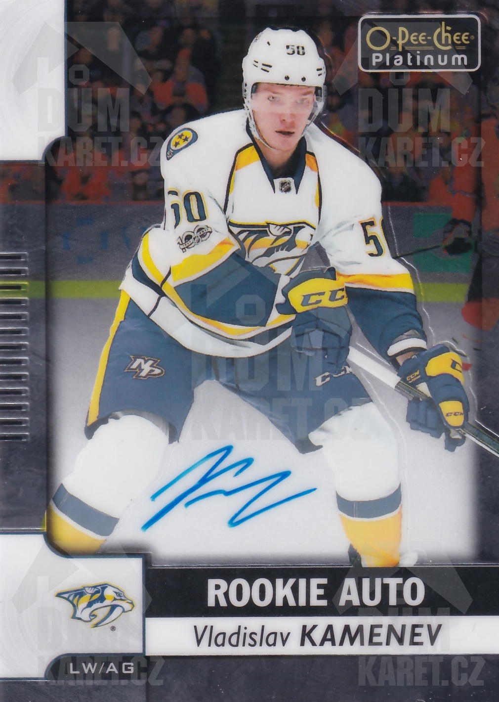 Vladislav Kamenev - 2017/18 OPC Platinum Hockey - Rookie Auto - #R-VK