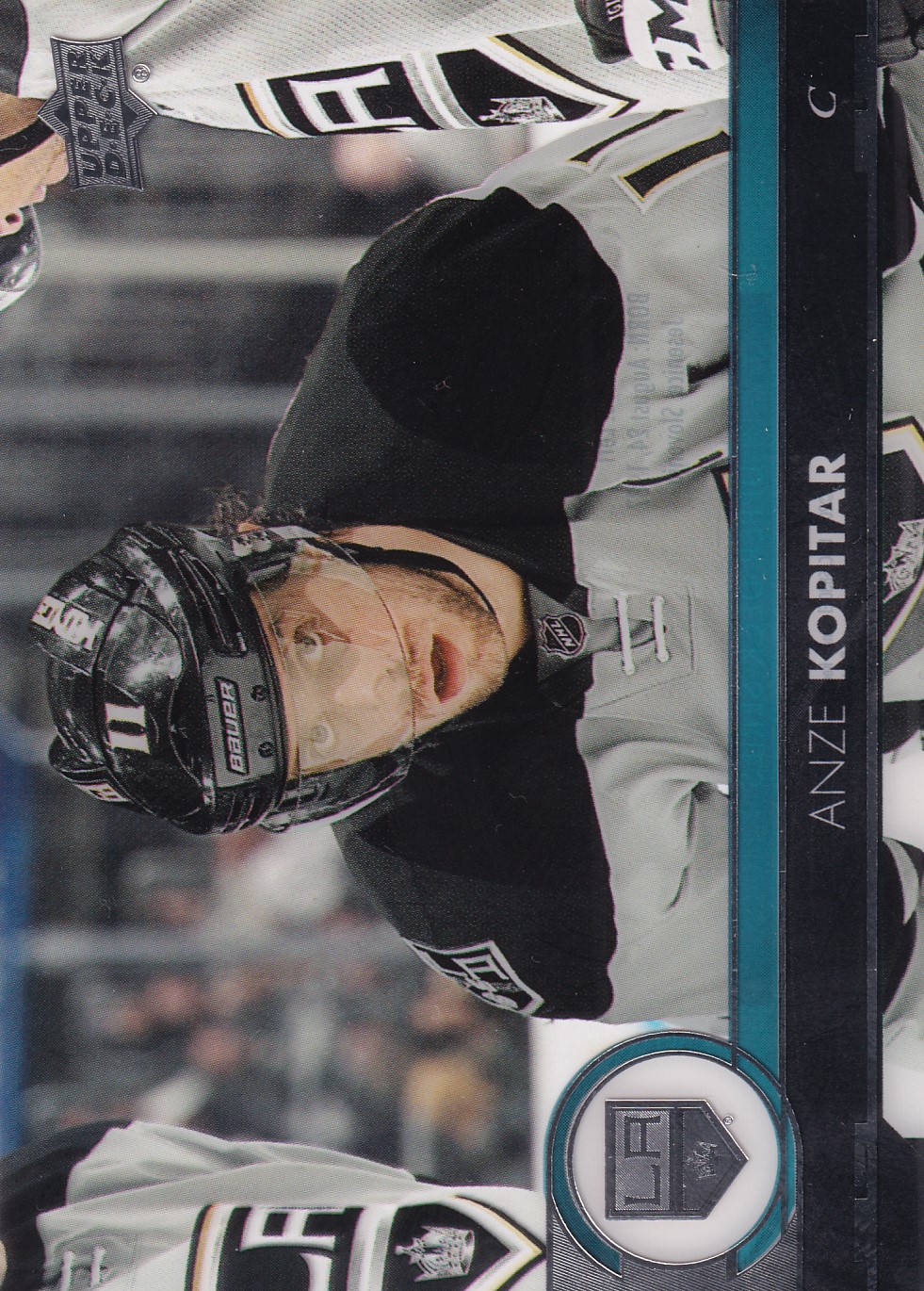 Anze Kopitar - 2017/18 UD Series I. Hockey - Clear Cut - #87