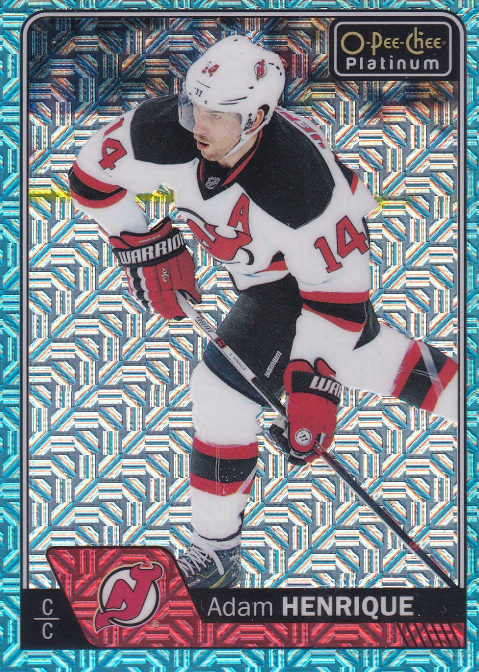 Adam Henrique - 2016/17 OPC Platinum Hockey - Ice Blue Traxx - #16