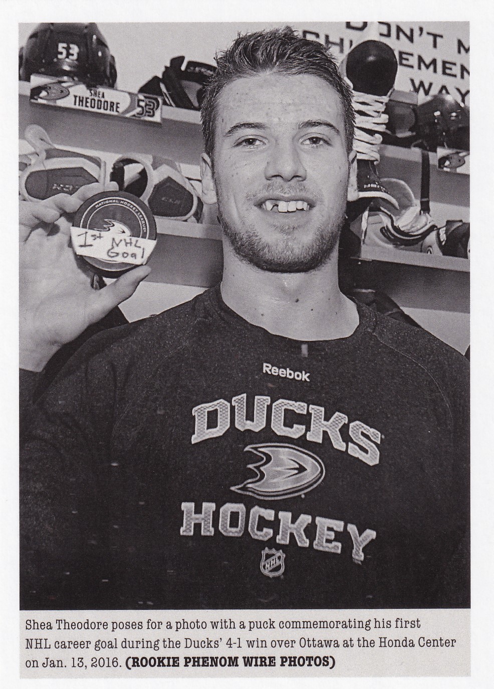 Shea Theodore - 2015/16 UD Portfolio Hockey - Rookie Phenom Wire Photos - #298