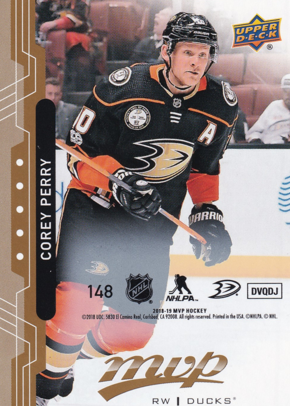Corey Perry - 2018/19 MVP Hockey - Puzzle - #148