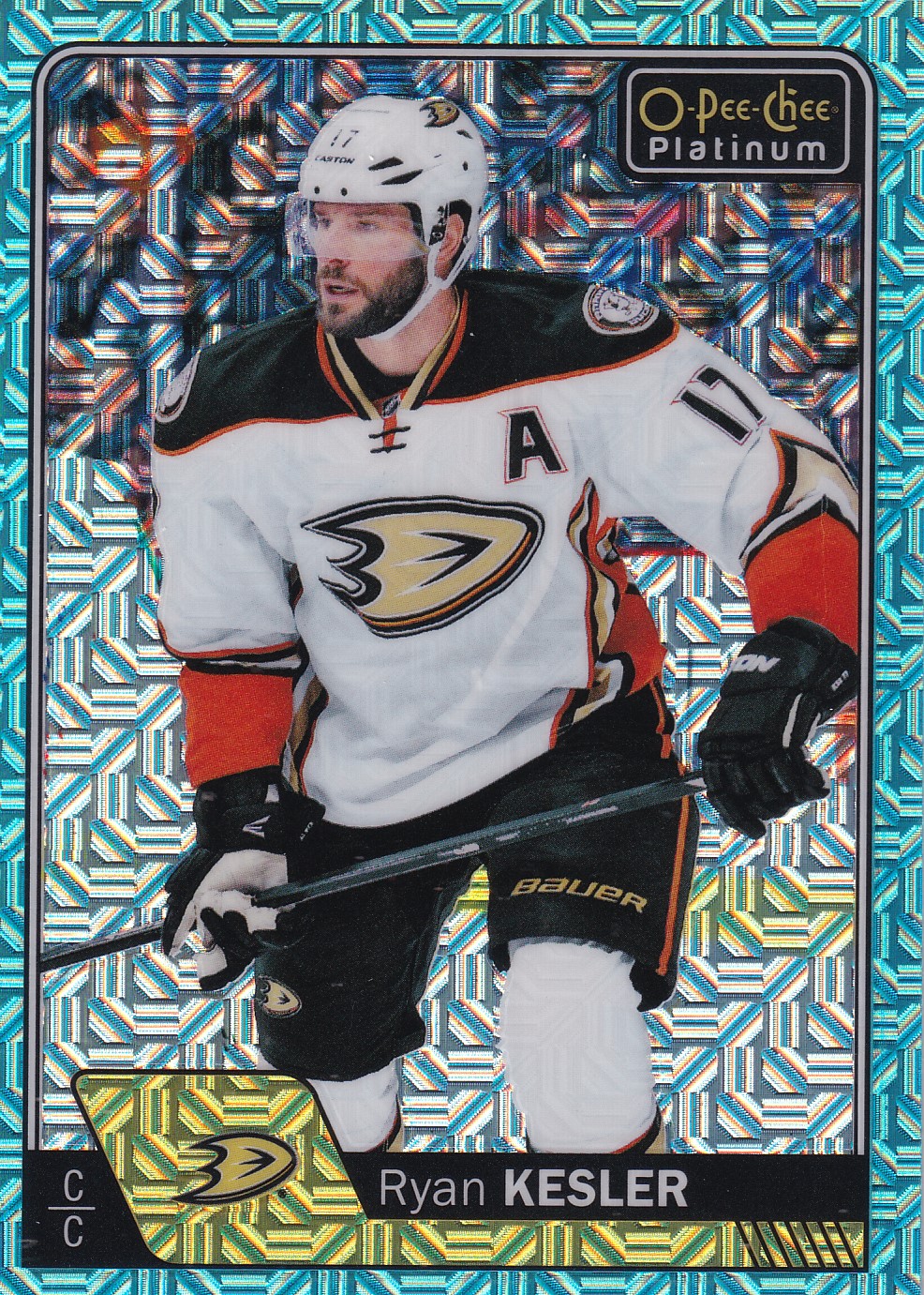 Ryan Kesler - 2016/17 OPC Platinum Hockey - Ice Blue Traxx - #115