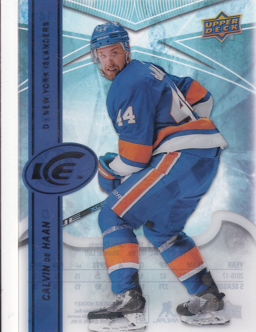 Calvin de Haan - 2017/18 UD Ice Hockey - #14
