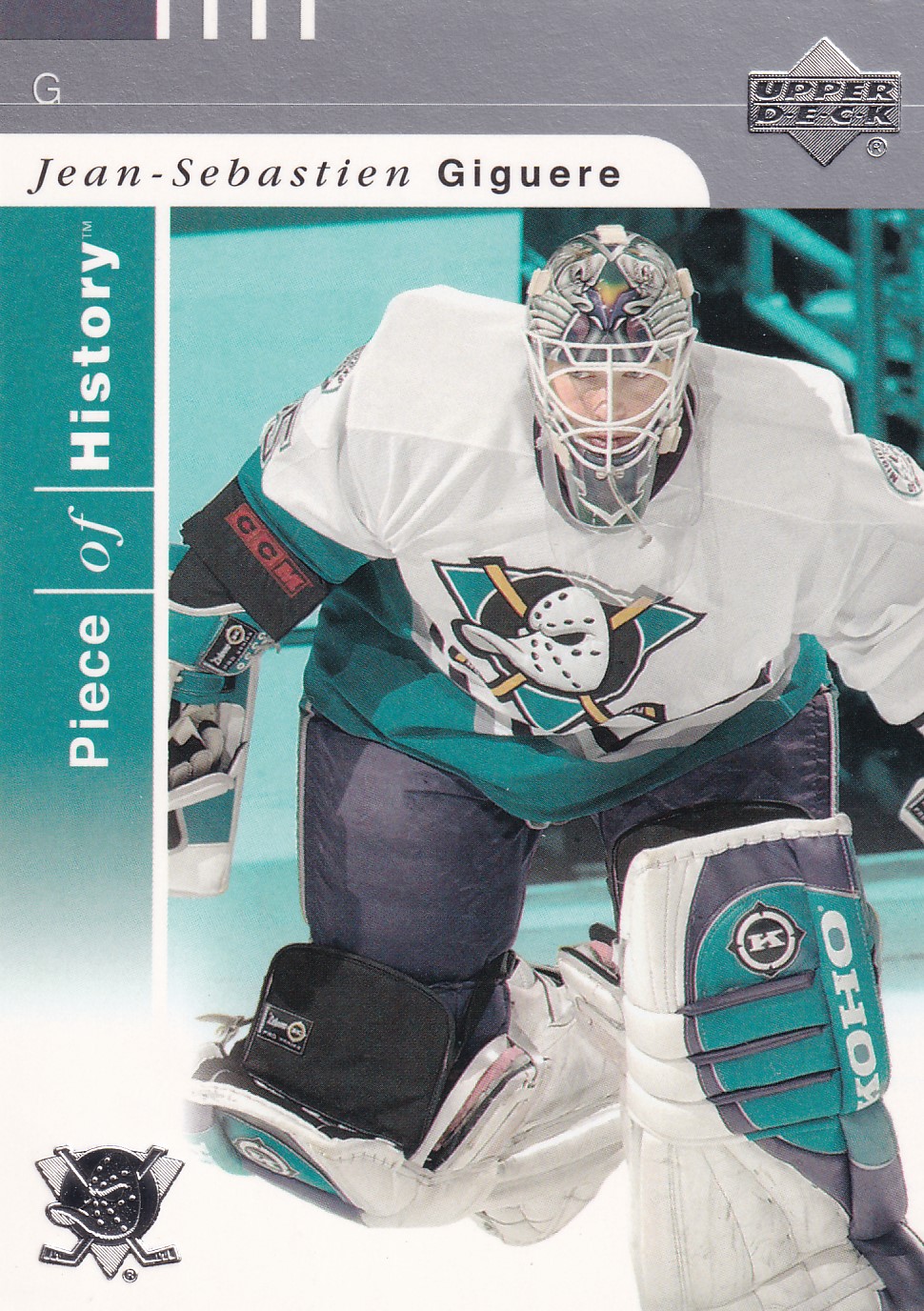 Jean-Sebastien Giguere - 2002/03 UD Piece of History - #2