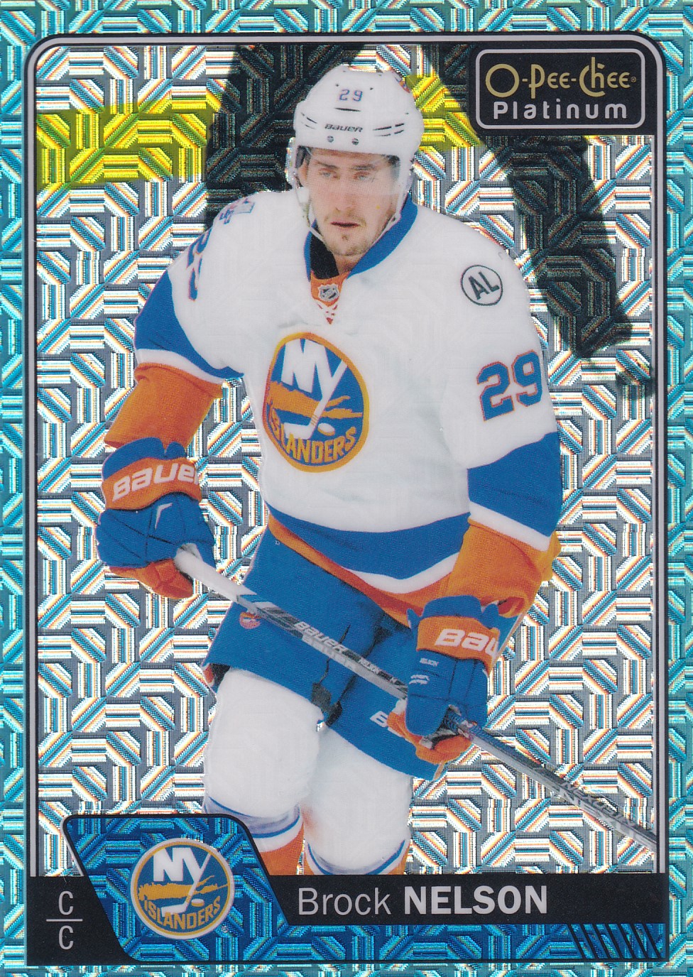 Brock Nelson - 2016/17 OPC Platinum Hockey - Ice Blue Traxx - #17