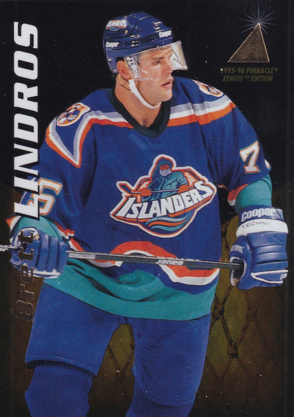 Brett Lindros - 1995/96 Pinnacle Zenith - #84